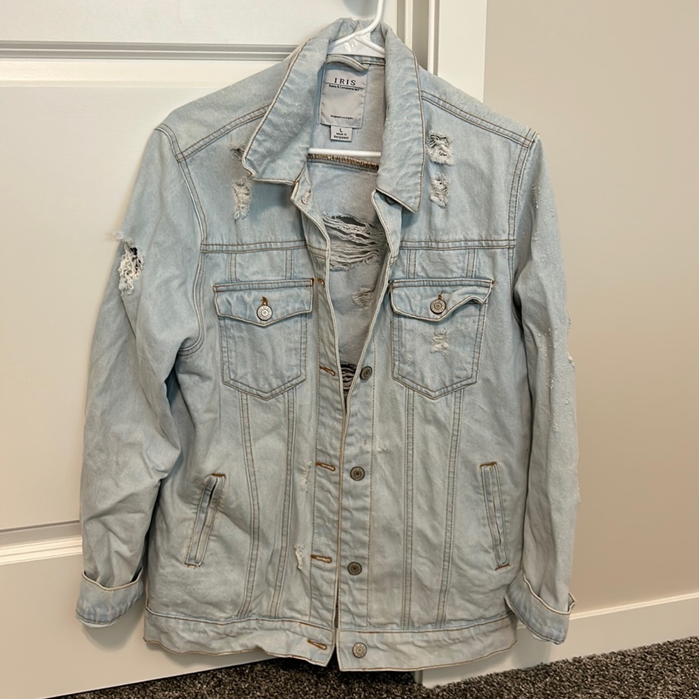 Distressed Jean Jacket